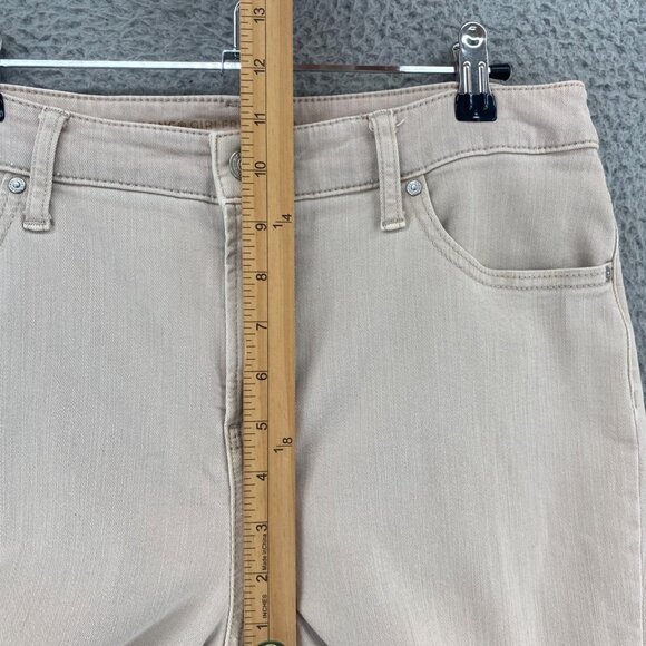 Chicos Jeans Womens 1.5 US 10 Beige So Slimming Girlfriend Slim Ankle Stretch - Picture 8 of 11